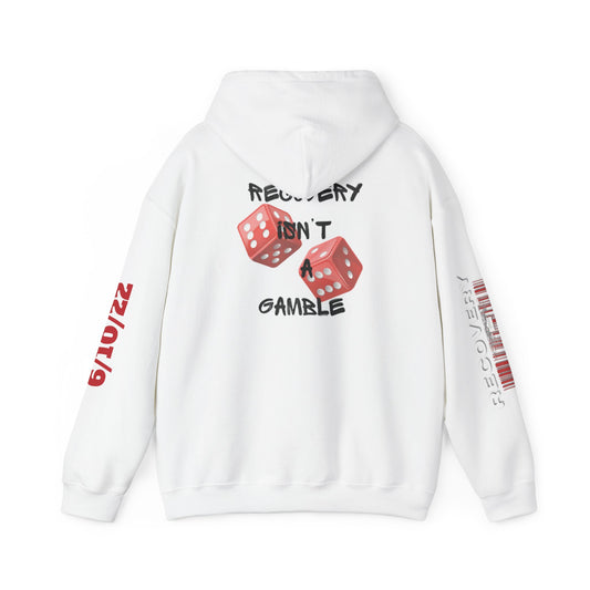 Recovery Isn't A Gamble Hoodie, Unisex Heavy Blend Hoodie, Recovery Sweatshirt, Comfortable Casual Wear for Recovery, Gift for Supporters