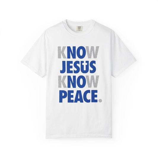 Unisex Garment-Dyed T-Shirt, Know Jesus Know Peace Tee, Faith-Based Apparel, Christian Faith Shirt, Inspirational T-shirt, Casual [...]