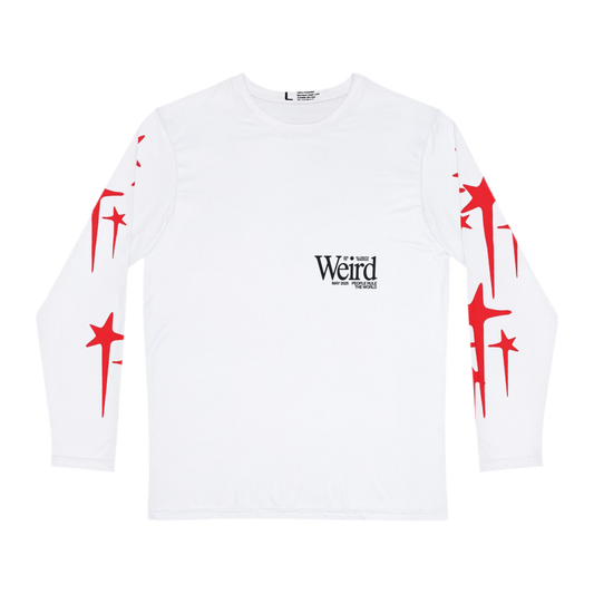 Bold Graphic Long Sleeve Shirt with Star and Silhouette Design for Trendy Men, Casual Wear, Streetwear, Unique Gift, Fashion Statement