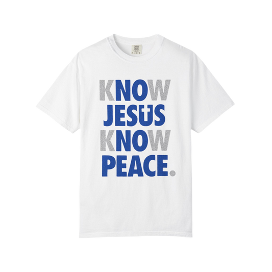 Unisex Garment-Dyed T-Shirt, Know Jesus Know Peace Tee, Faith-Based Apparel, Christian Faith Shirt, Inspirational T-shirt, Casual [...]